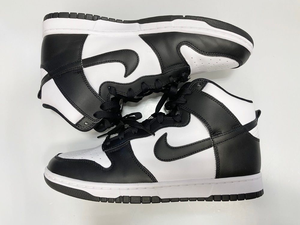 シューズ(男性用) NIKE DUNK HI RETRO 10.5 NIKE DUNK HIGH RETRO ブラック/ホワイト 10.5 - メルカリ