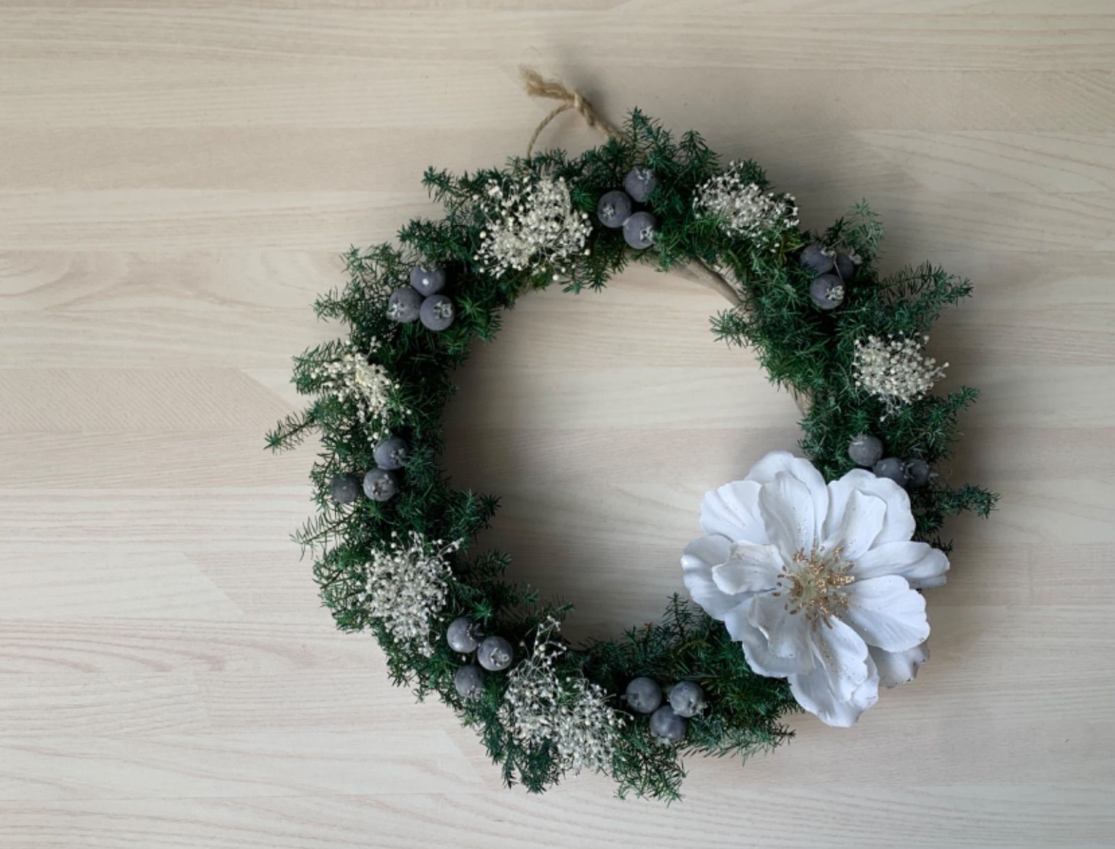 在庫あり 即出荷可 新品 未使用 華やか ホワイトアネモネのクリスマスリース 大人シンプル フラワー ガーデン Art100limites Com Br Art100limites Com Br