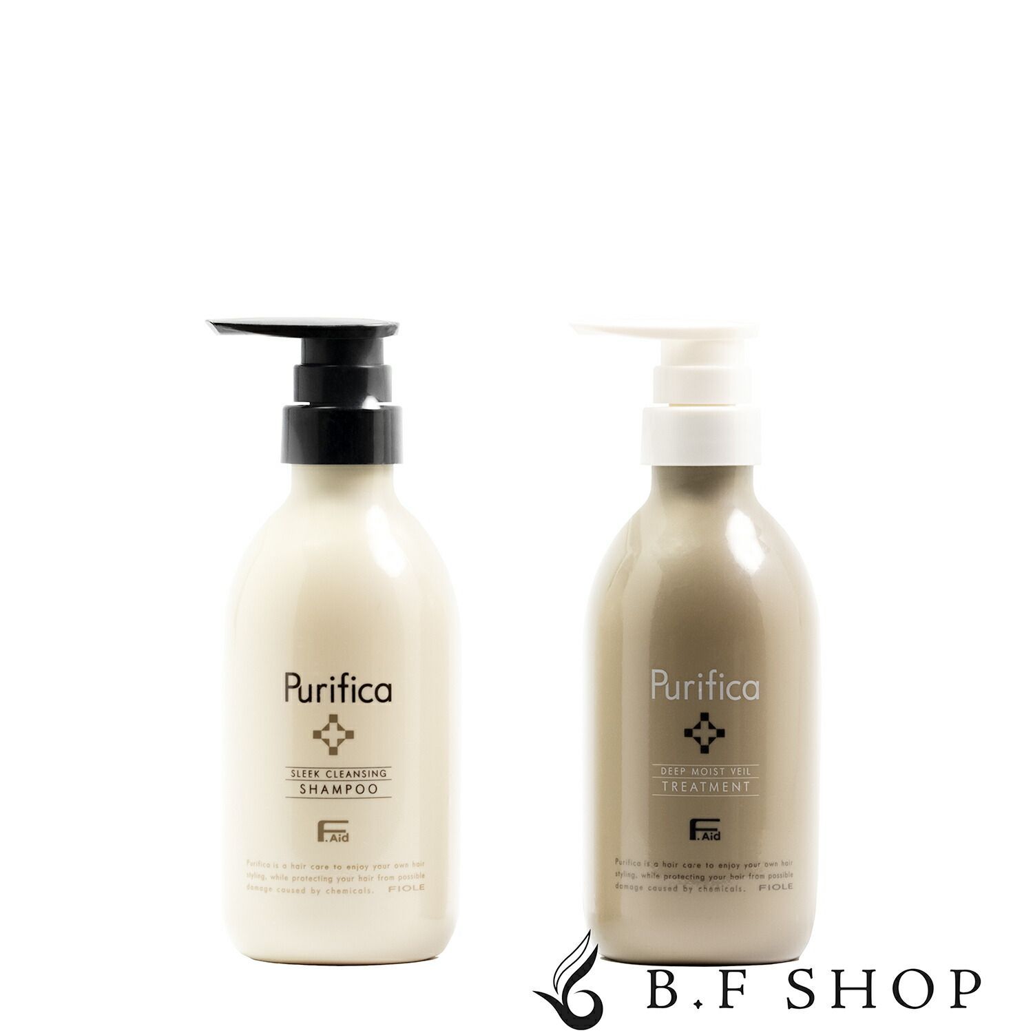 【セット品】フィヨーレ Fエイド プリフィカ シャンプー スリーク ＆ トリートメント ディープモイスト 400ml LSC