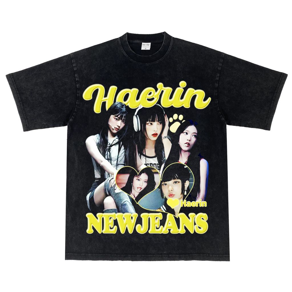 NewJeans ヘリン Tシャツ HAERIN ポップアップ 正規品 NEWJEANSヘリンTシャツ（Newjeans LINE FRIENDS ポップアップ T