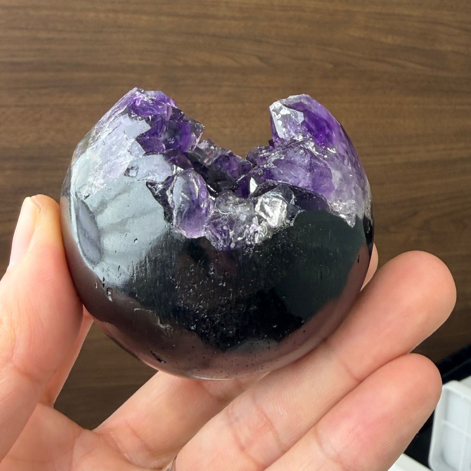 アメジスト︎ハート アメジストハートクラスター 天然石 置物