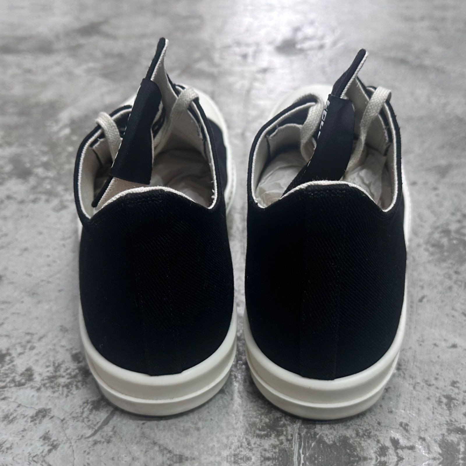 Rick Owens DRKSHDW 25SS LOW SNEAKS / BLK MILK MILK
