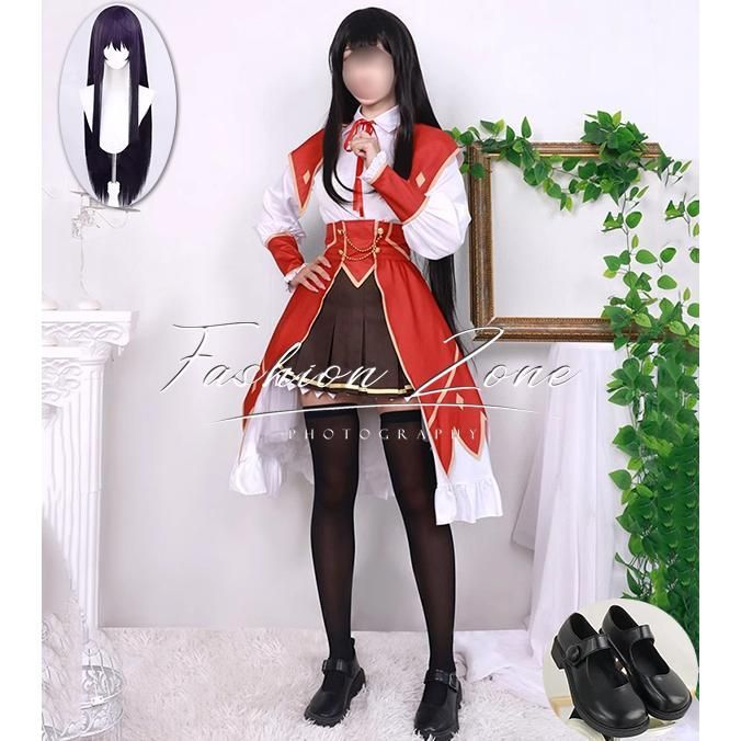 悪役令嬢レベル99 ?私は裏ボスですが魔王ではありません? 風 大ユミエラ?ドルクネス コスプレ衣装 ウィッグ 靴 cosplay ハロウィン 演出服