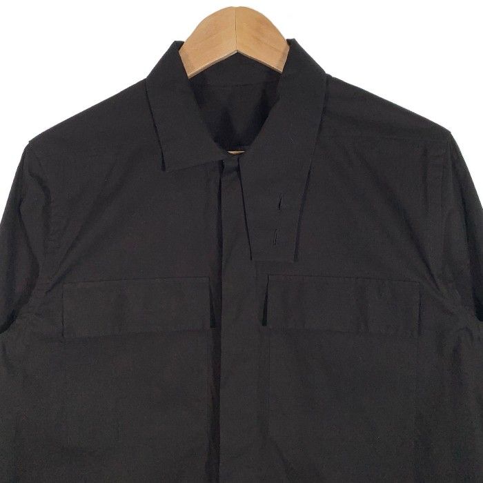 Rick Owens リックオウエンス FIELD SHIRT フィールドシャツ ロング ブラック RU18S5294-P Size 48