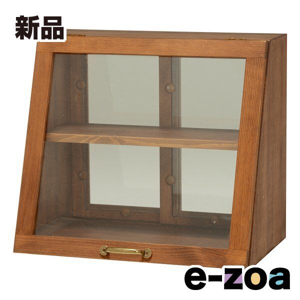 萩原  ハギハラ カウンター上ガラスケース ダークブラウン・幅40×奥行25×高さ35cm  2段タイプ MUD-6066DBR (2519298)