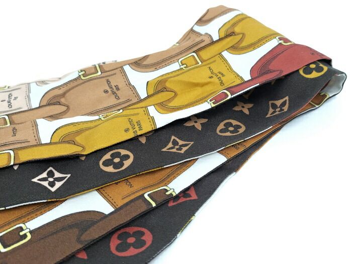 LOUIS VUITTON ルイヴィトン バンドー・マイ LV タグ モノグラム LOUIS VUITTON - LOUIS VUITTON バンドー マイ LV タグ スカーフ