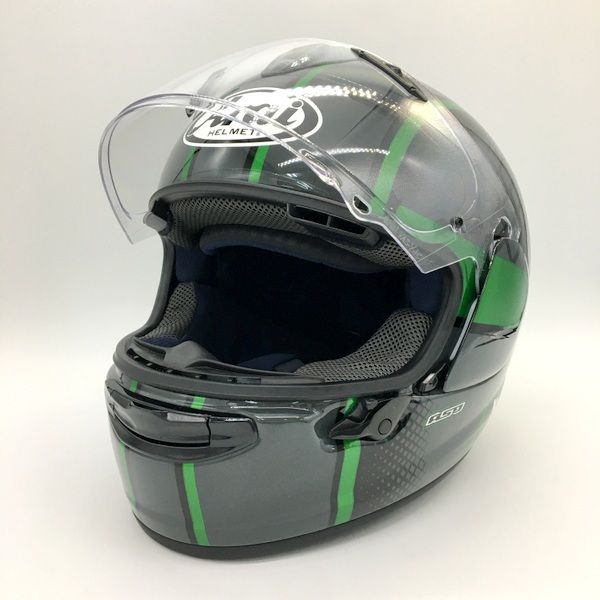 Arai VECTOR-X TAKEOFF Kawasaki限定カラー ベクターエックス テイクオフ ヘルメット Mサイズ グレー系 アライ カワサキ  バイクDF12909□ - メルカリ