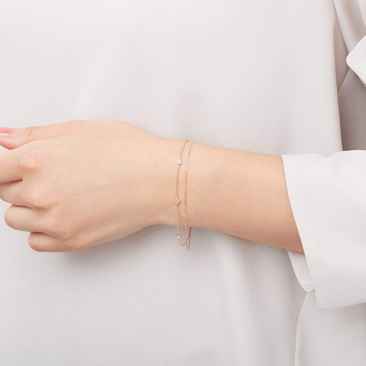 在庫セール 111826133102 4℃ ヨンドシー K10ピンクゴールド PG ブレスレット