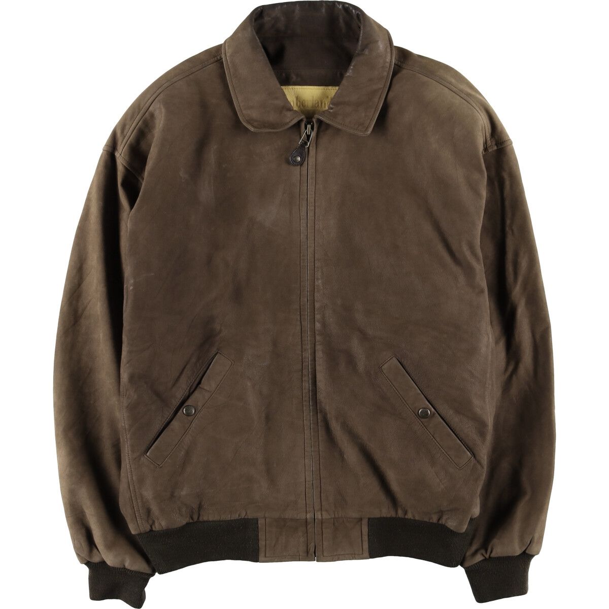 古着 ティンバーランド Timberland WEATHERGEAR レザーブルゾンタイプ