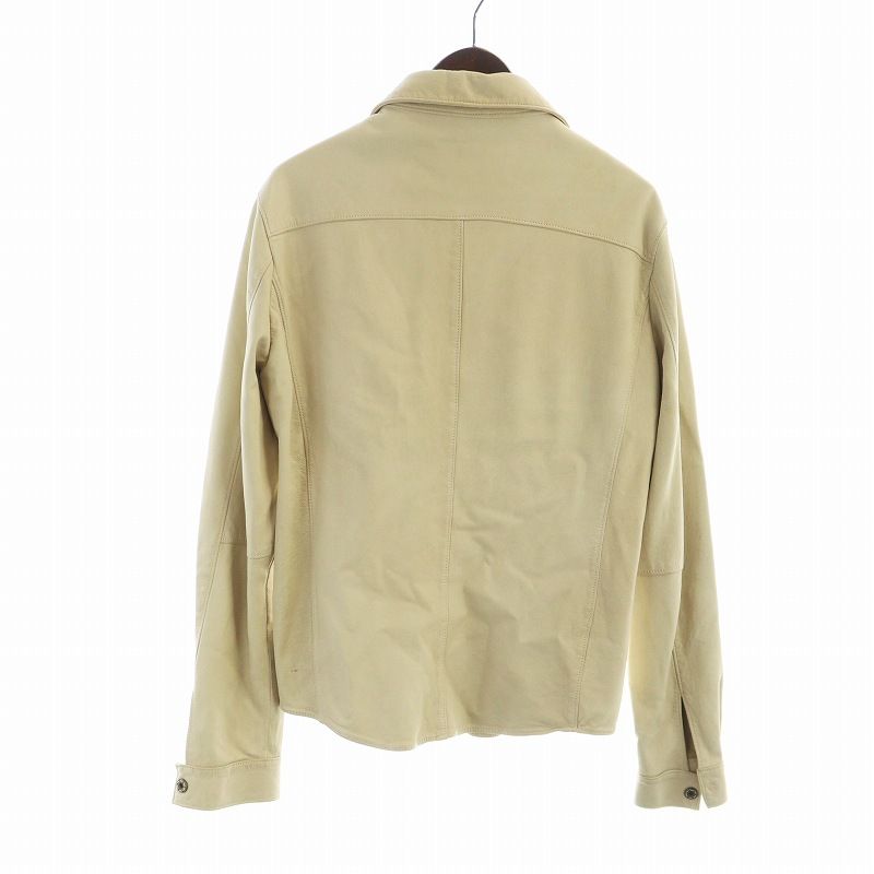 GIORGIO BRATOジョルジオブラット18SSラムレザースナップ釦シャツ GIORGIO BRATOジョルジオブラット18SSラムレザースナップ釦シャツ