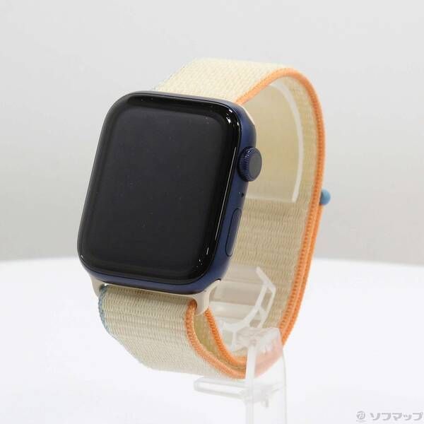 中古 Apple Watch S6 GPS 44mm ブルー/クリーム - メルカリ