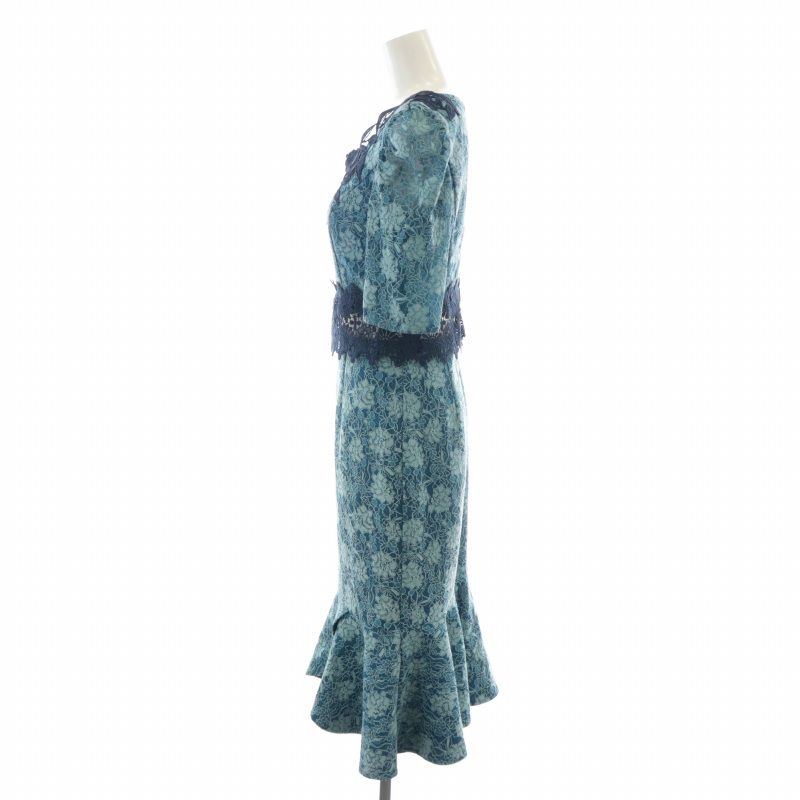 ソブレ sobre MIXレースマーメイドワンピース ドレス ロング ミモレ 