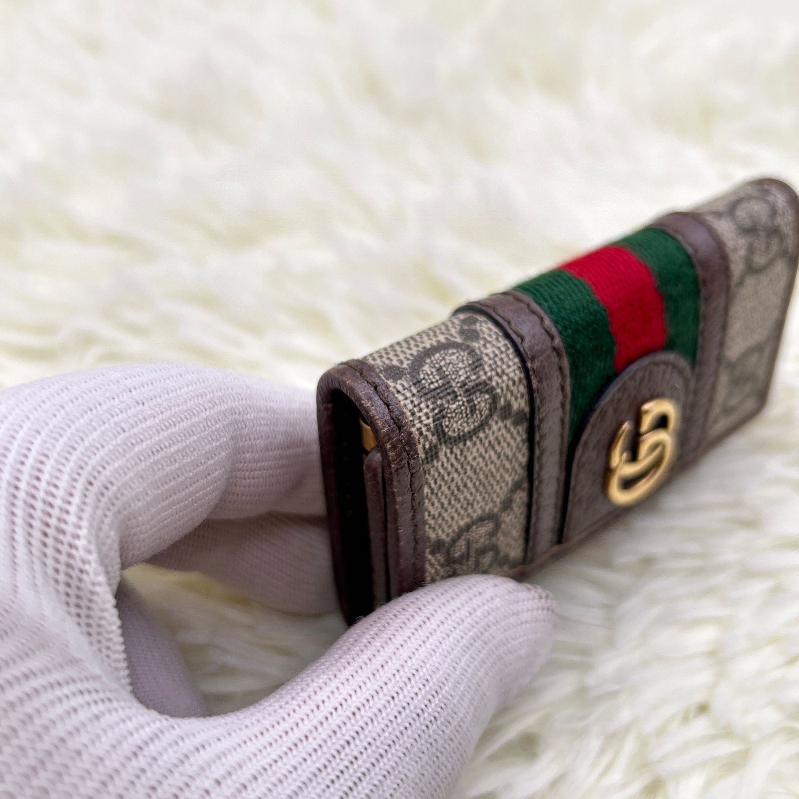 グッチ GUCCI キーケース オフィディア 6連キーケース ウェブ