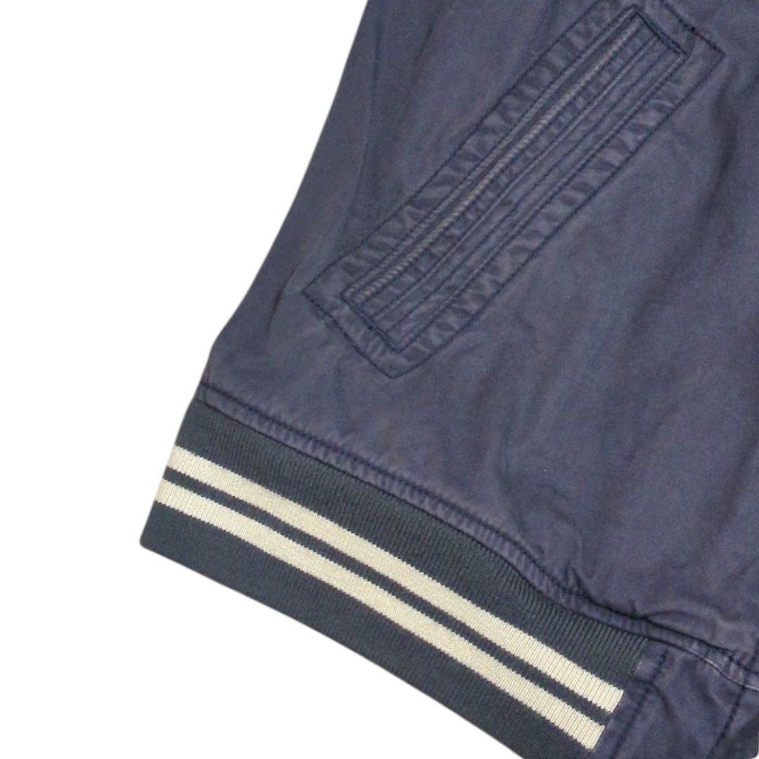 90s～ Papas ＋ ウォッシュドネイビー ジップブルゾン スイングトップ