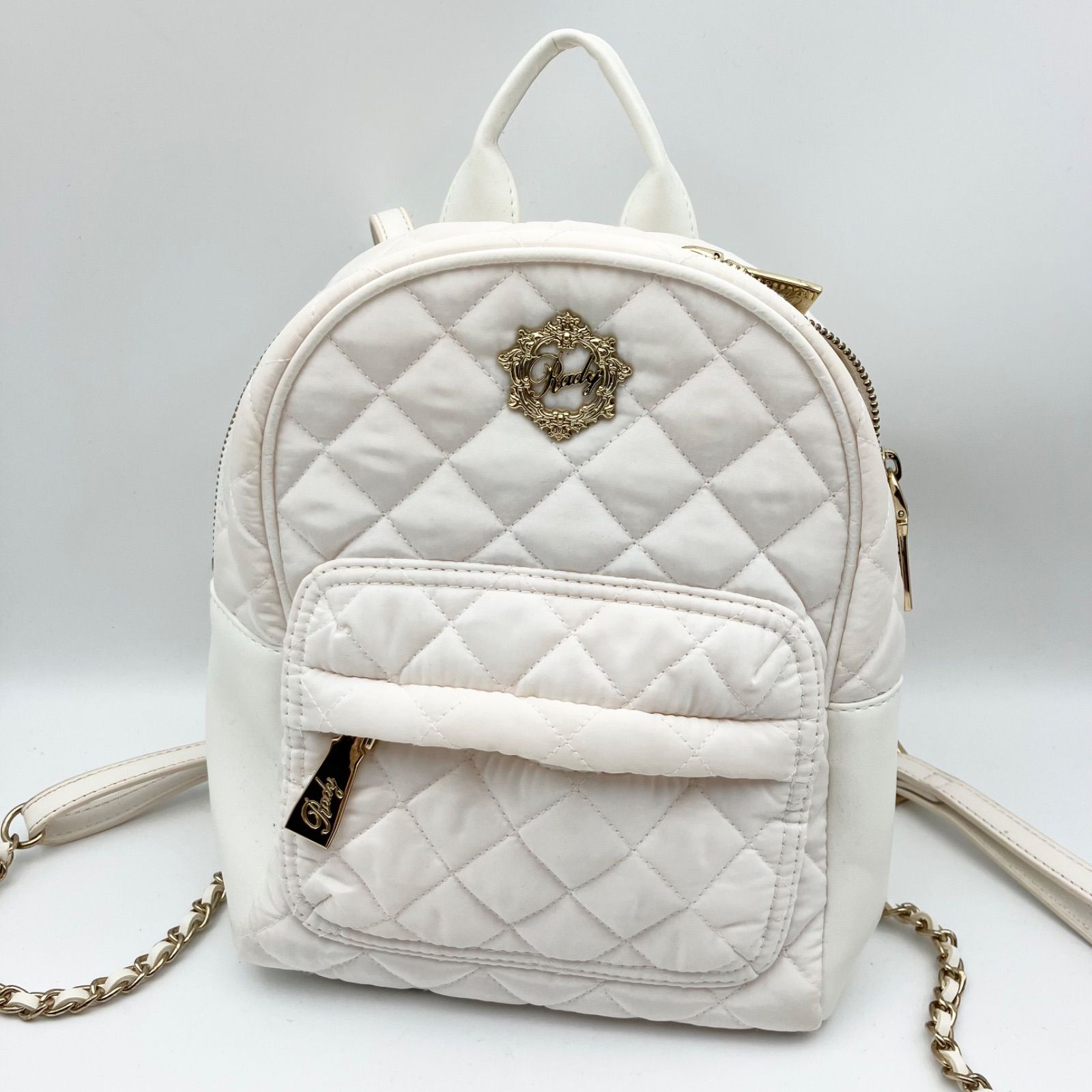 Rady レディー キルティング リュック ミニ BAG ホワイト 白 鞄