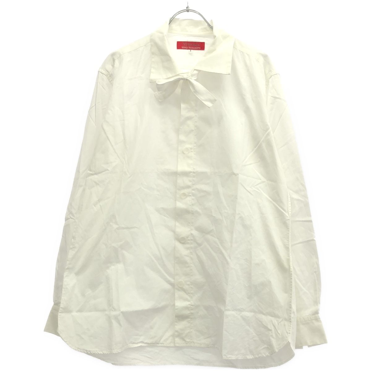 Y s for men ワイズ フォーメン 2001SS ナローリボンコットンシャツ MX-B54-084 ホワイト 2