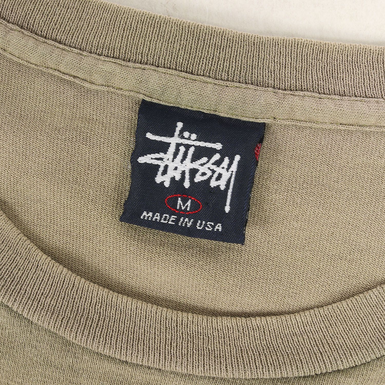 STUSSY ステューシー Tシャツ サイズ:M 90s OLD STUSSY 紺タグ 