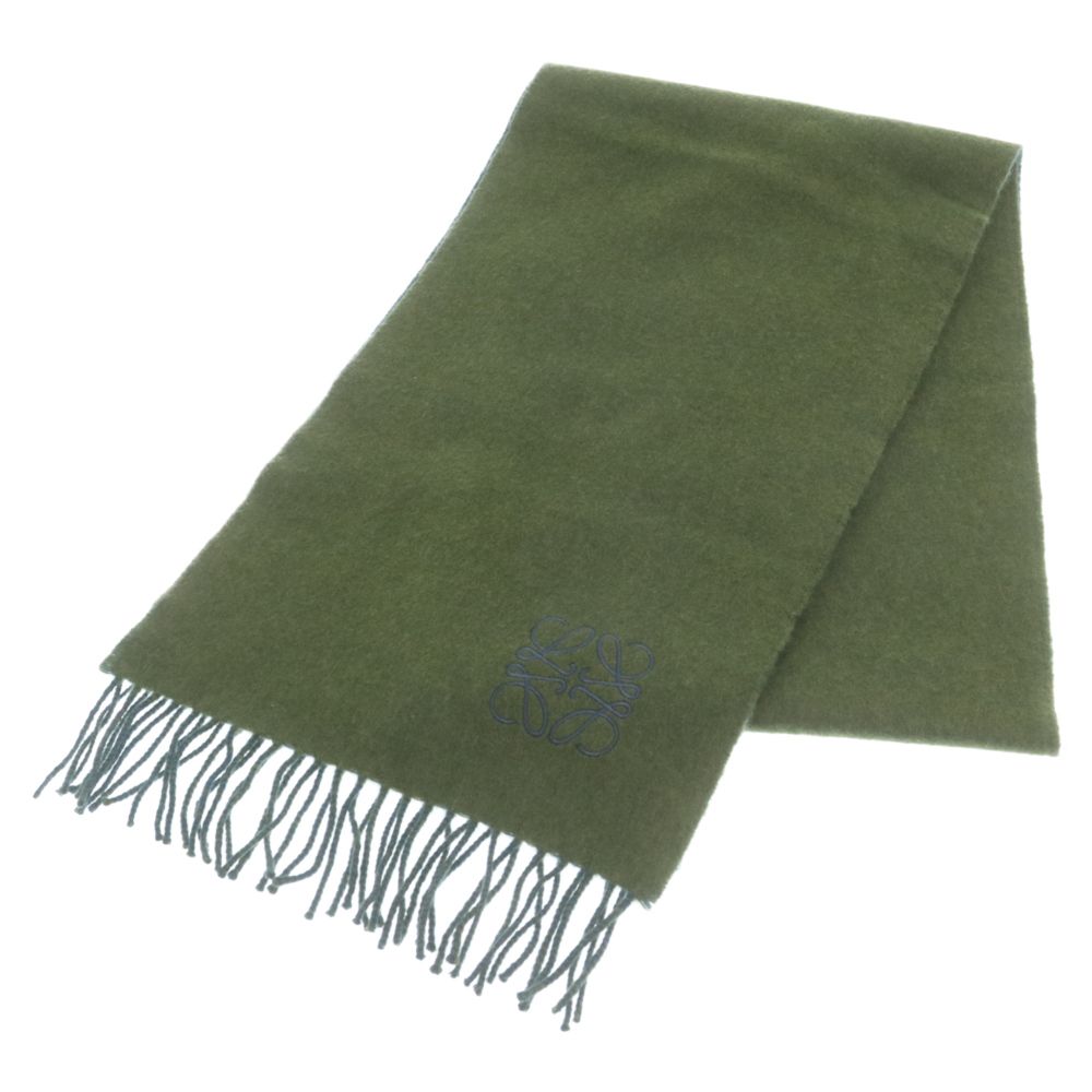 2色 ファッション LOEWE ロエベ バイカラー スカーフ（ウール