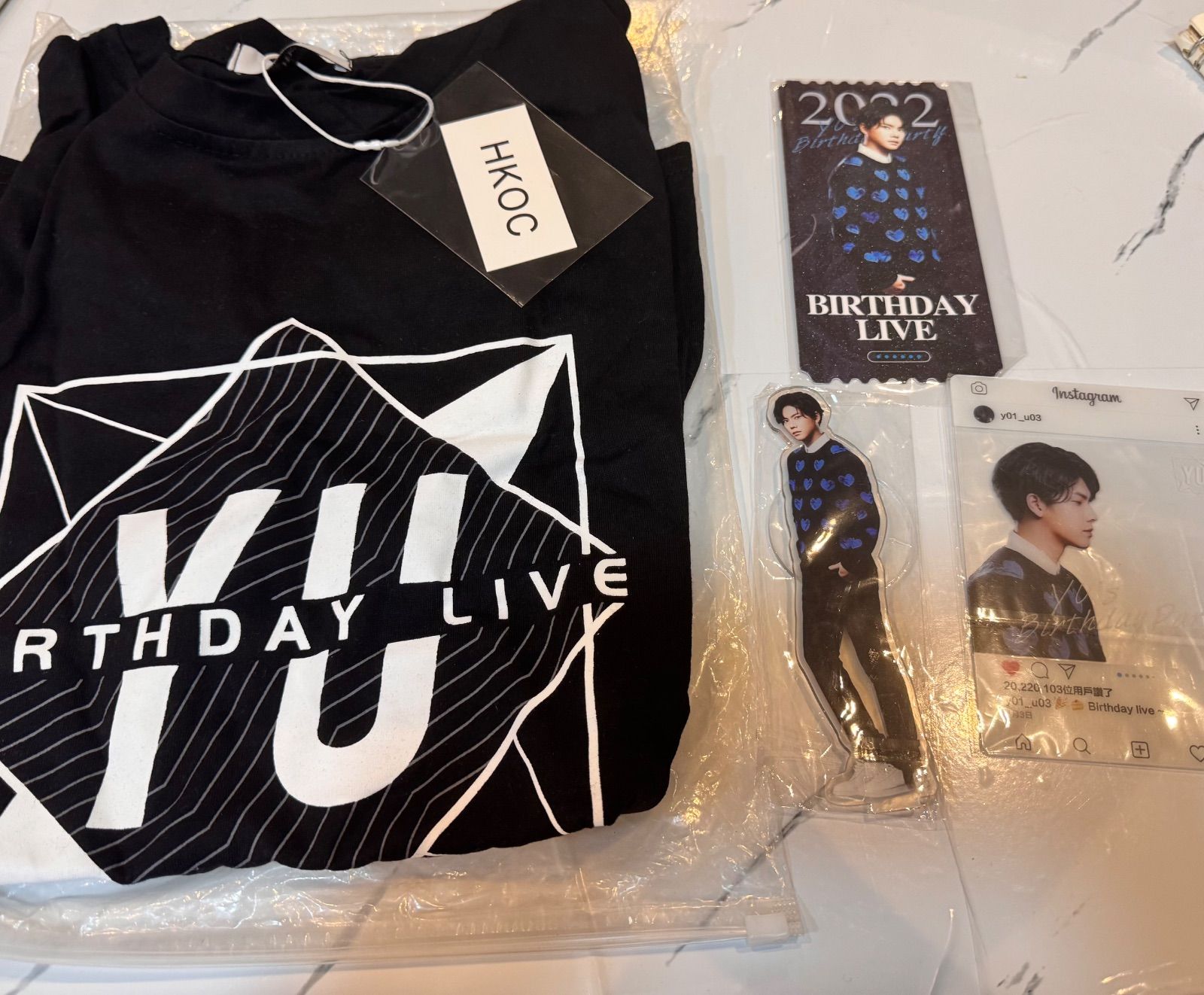 『楊宇騰YU❣️ 2022年Birthday』ライブＴシャツ 楊宇騰YU 2022 BIRTHDAYLIVE特典Tシャツ アクスタ - メルカリ
