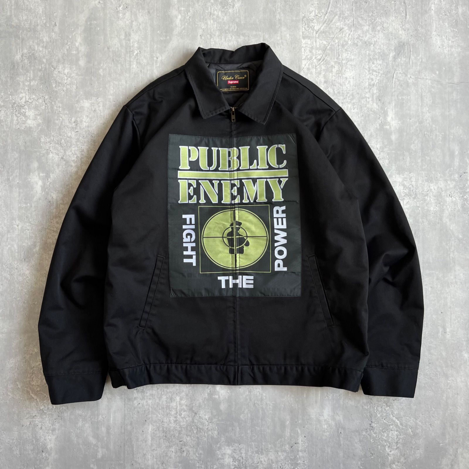 Supreme × UNDERCOVER シュプリーム アンダーカバー 18SS PIBLIC ENEMY カバーオール キルティングライナー XLサイズ Black RN101837