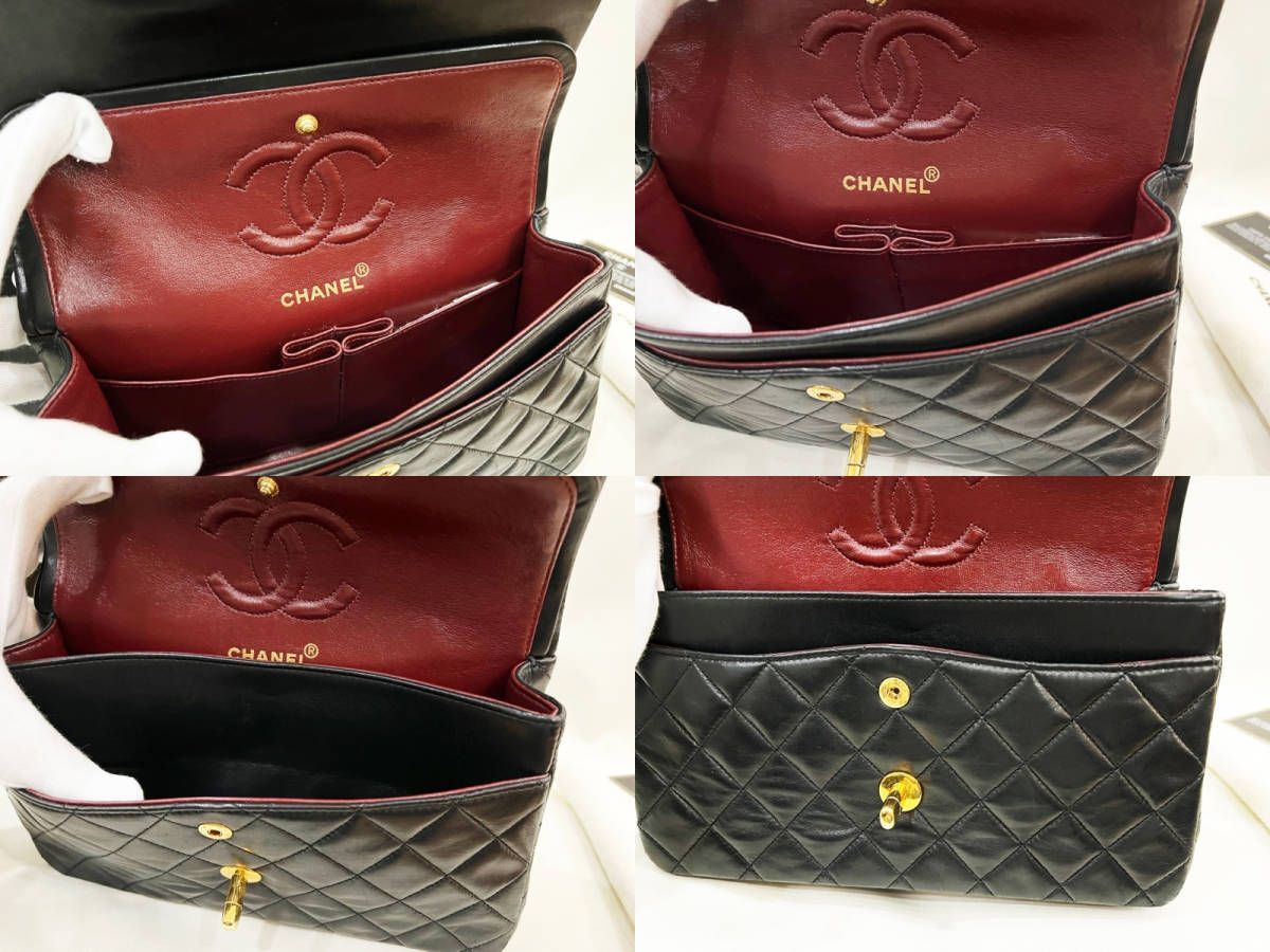 極美品 CHANEL/シャネル マトラッセ23 Wフラップチェーンショルダー 