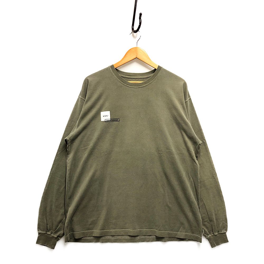 WTAPS ダブルタップス 21SS HOME BASE LS / COTTON 加工 ロング長袖Ｔ ...