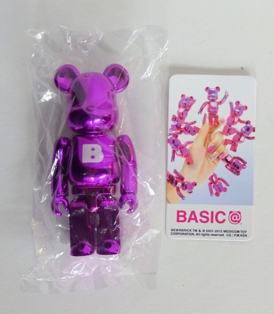 【良好品】 MEDICOMTOY BE@RBRICK BASIC(B) ピンクメッキ 100% シリーズ25 その他
