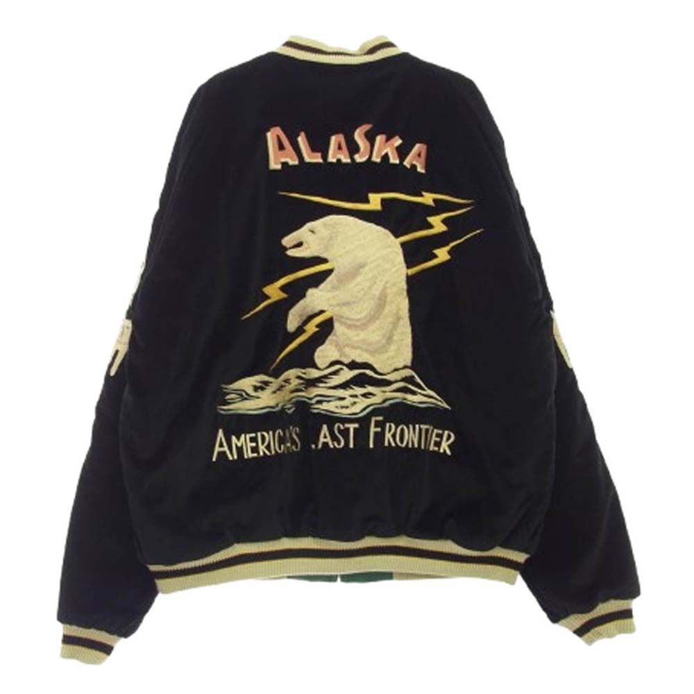 TAILOR TOYO TT15175Late 1950s Style Velveteen Souvenir Jacket POLAR BEAR ALASKA MAP 別珍 スカジャン 新古品 ♥