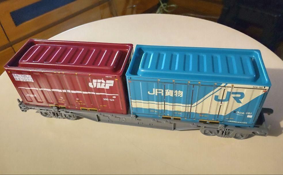 新品 貨物車+ブリックコンテナ】貨物車コキ106形式+JR貨物コンテナ2台