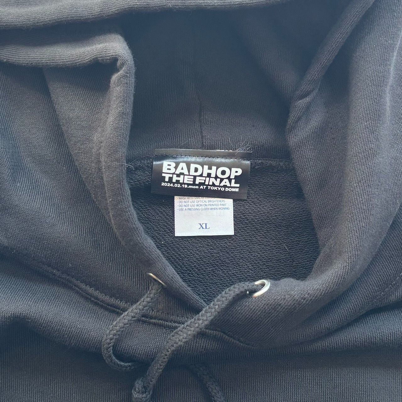 BADHOP グッズ ラストライブ パーカー BADHOP THE FINAL BH BASEBALL HOODIE XLサイズ 解散ライブ
