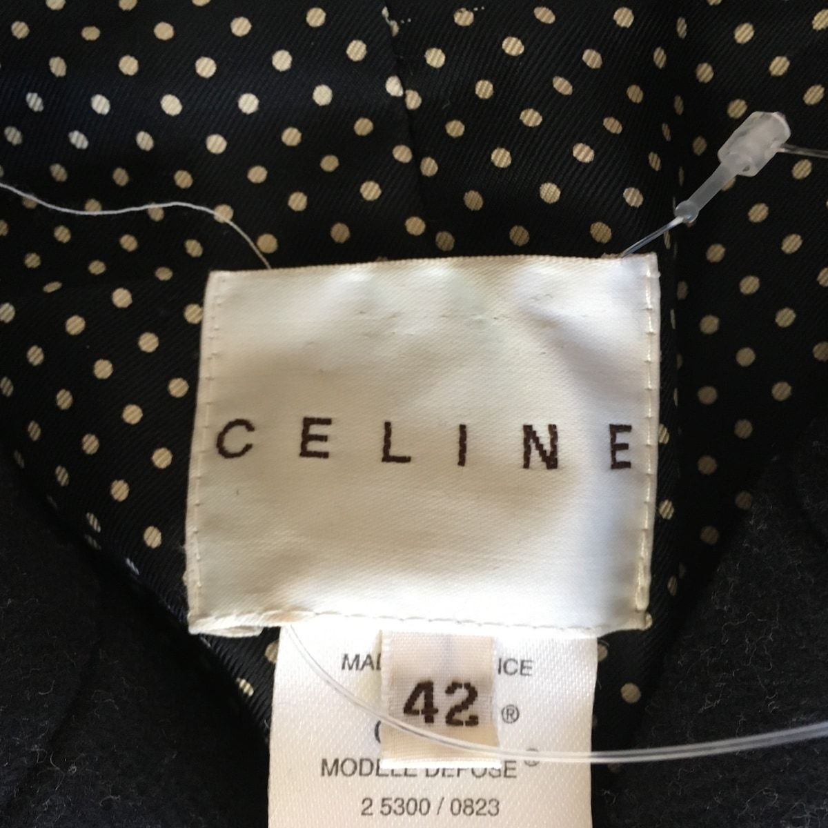 CELINE(セリーヌ) Pコート サイズ42 L レディース - ダークネイビー ...