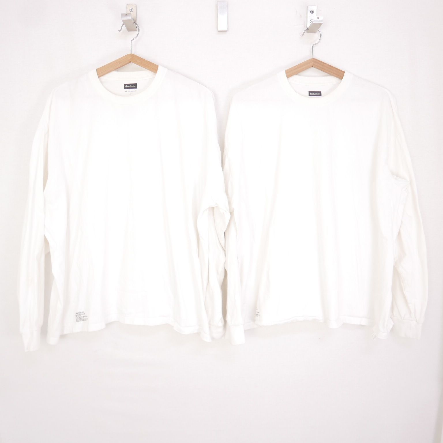 22AW FreshService フレッシュサービス 2-PACK OVERSIZED L/S TEE 