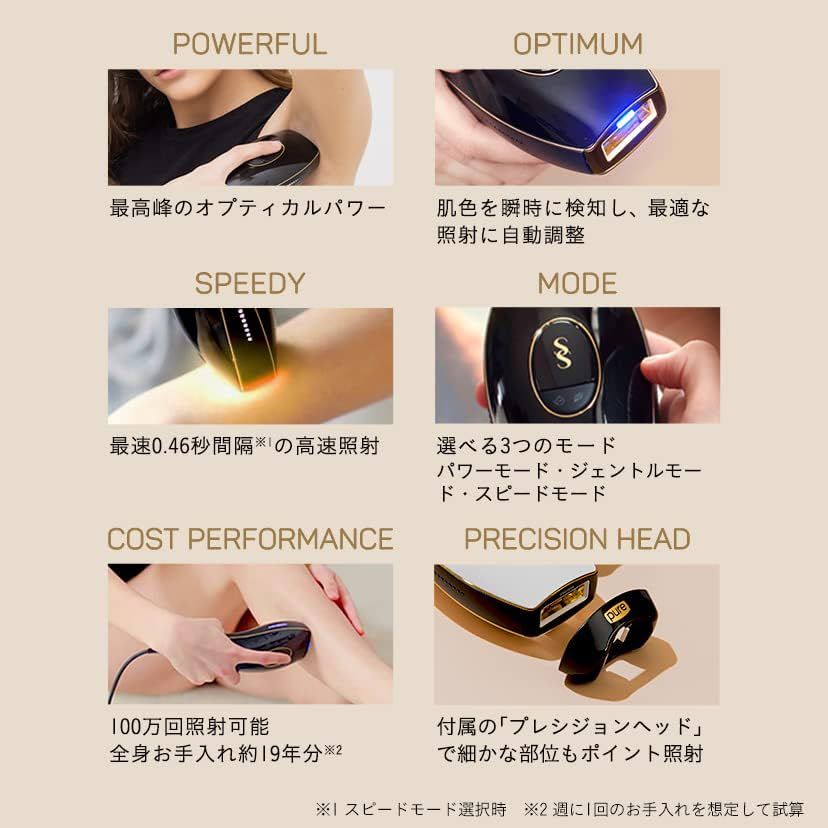 家庭用光脱毛器 pure fit スムーズスキン pure fit 家庭用 光脱毛美容器 : プロテクション