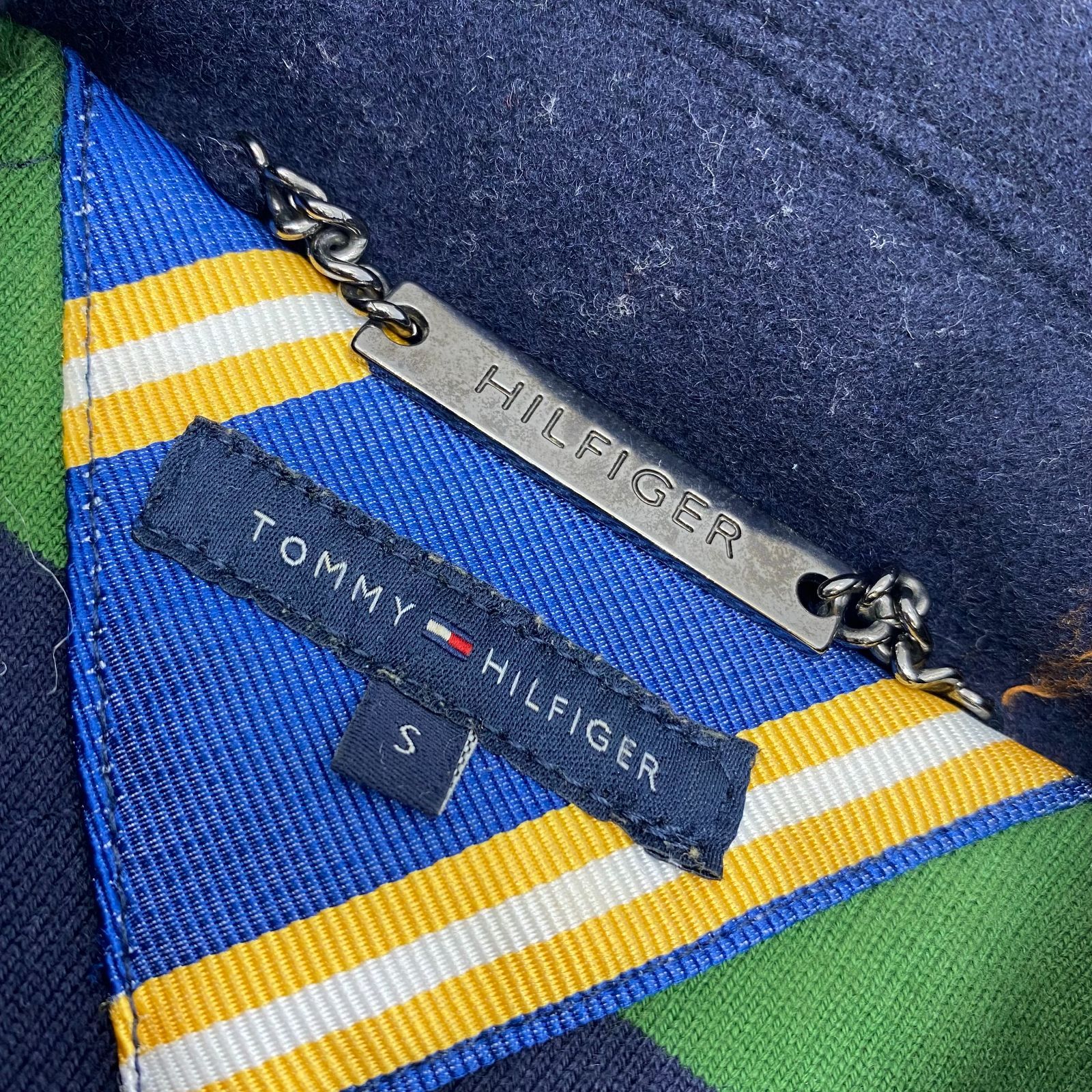 TOMMY HILFIGER wool varsity Jacket トミーヒルフィガー スタジャン S 