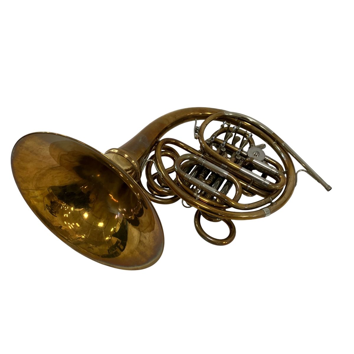ALEXANDER Model 103G-B ノーラッカー ダブルホルン ケース 丸