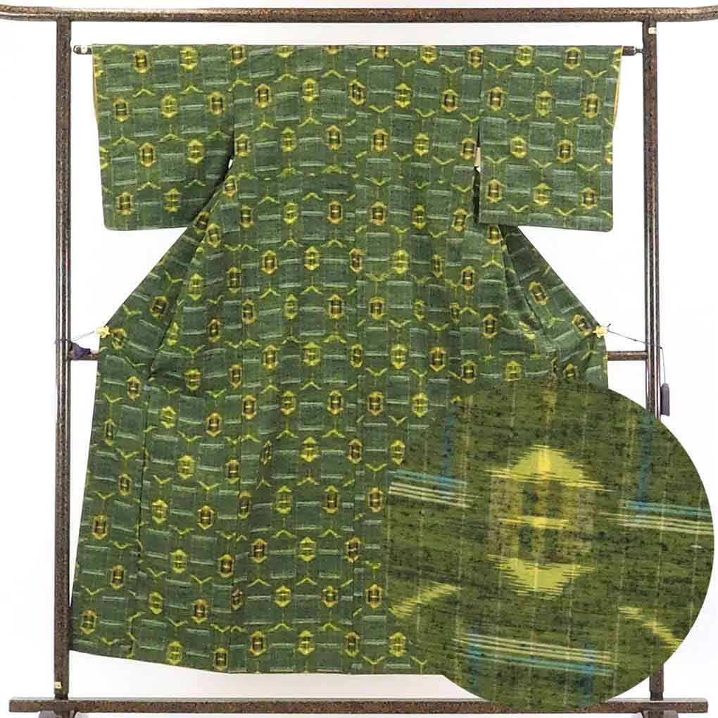 紬 着物 身丈154cm 裄63cm 前幅24cm 後幅28cm 袖丈47cm 袷仕立 正絹