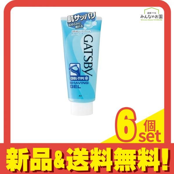 ギャツビー(GATSBY) ひきしめシェービングジェルN レギュラー 205g 6個セット まとめ売り