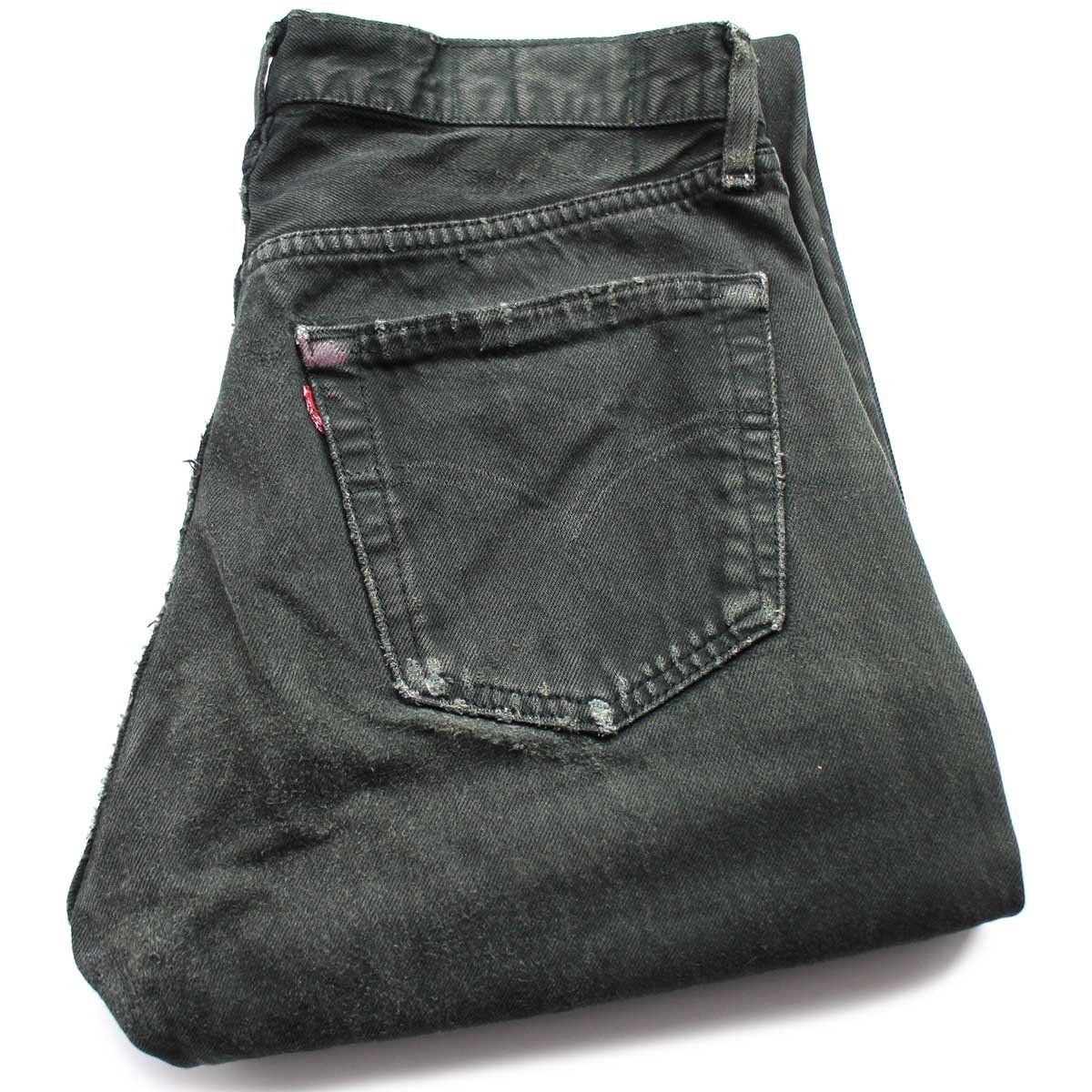 90s ベルギー製 Levi'sリーバイス 501 後染め ブラックデニム