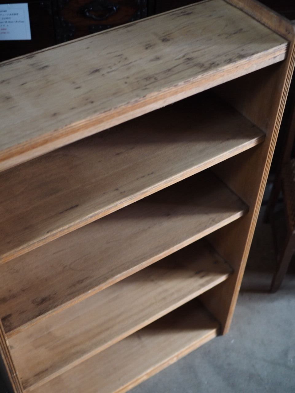 アンティーク 本棚 書棚 無垢材 無塗装 ラワン 古家具 昭和レトロ アンティーク 本棚 書棚 無垢材 無塗装 ラワン 古家具 昭和レトロ