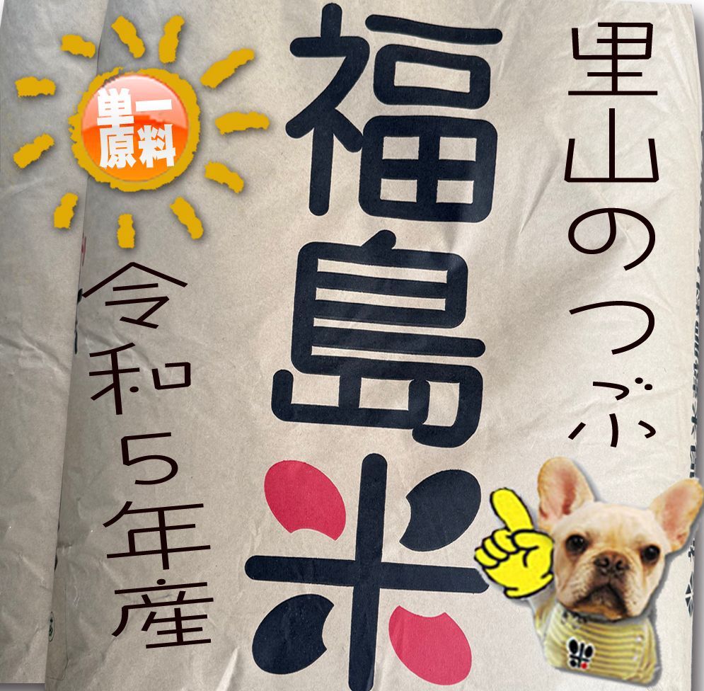 福島県 会津若松産 里山のつぶ 1等 玄米 令和5年産 玄米10kg 精米無料