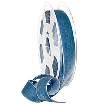 Morex Ribbon 01225/10-536 ナイロンバロール ベルベットリボン 7/8インチ x 11ヤード Williamsburg ブルー