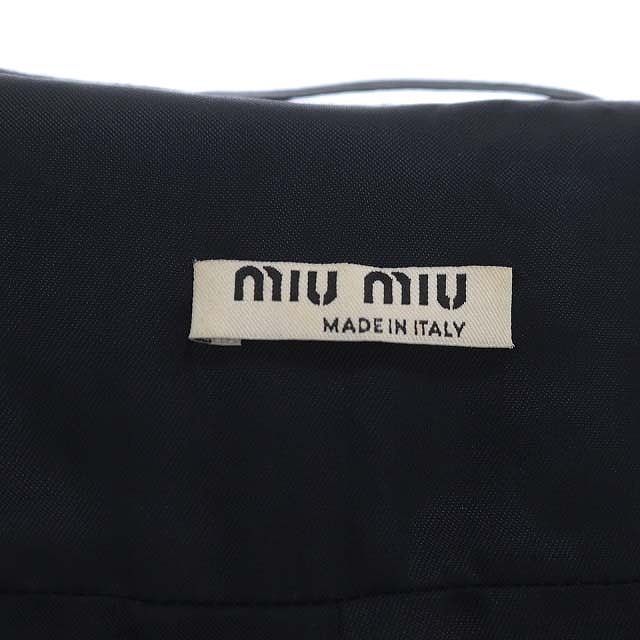 miumiu ミュウミュウ コート ショートコート ピーコート 黒 38 S miumiu ミュウミュウ コート ショートコート ピーコート 黒 38 S