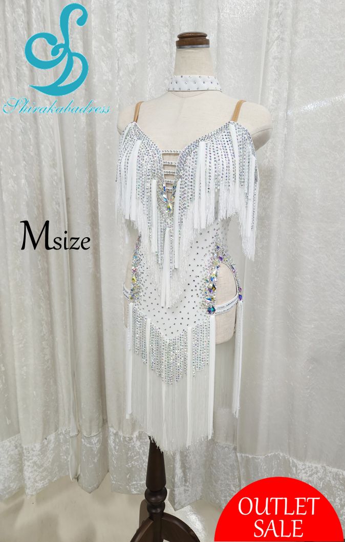 社交ダンス 白樺ドレス公式 ラテンドレス ダンスドレス ラテン衣装 競技ドレス Ｍサイズ