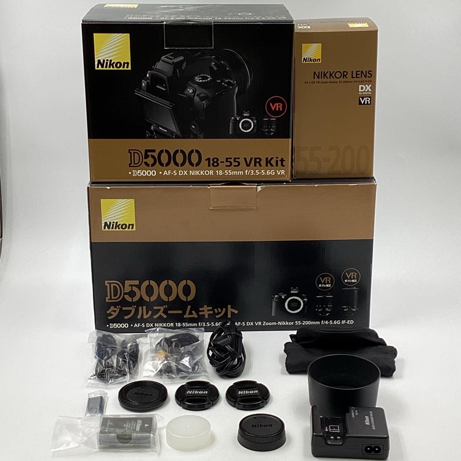 【返品保証・動作良好】Nikon D5000 ダブルズームセット Amazon | Nikon デジタル一眼レフカメラ D5000 ダブルズーム