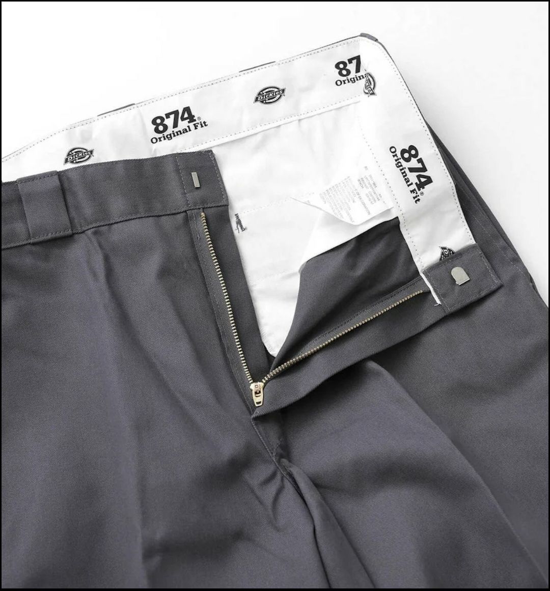 送料無料新品Dickies ディッキーズ874 チャコールグレー W34 L32