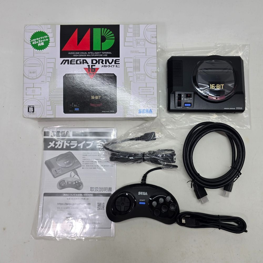 01w-4442 〇 ゲームハード SEGA メガドライブ ミニ MEGA DRIVE 16-BIT 完動品 品