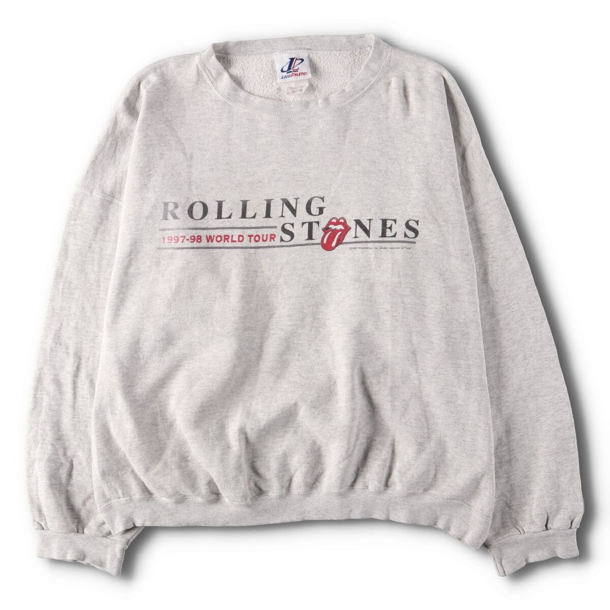 古着 90年代 LOGO ATHLETIC THE ROLLING STONES ザローリングストーンズ 1997-98 WORLD TOUR バンド スウェットシャツ/evb002991