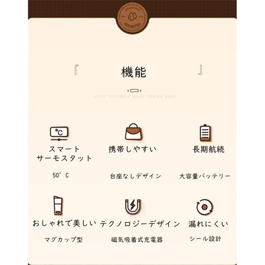USB充電式トラベルポータブル電気ケトル