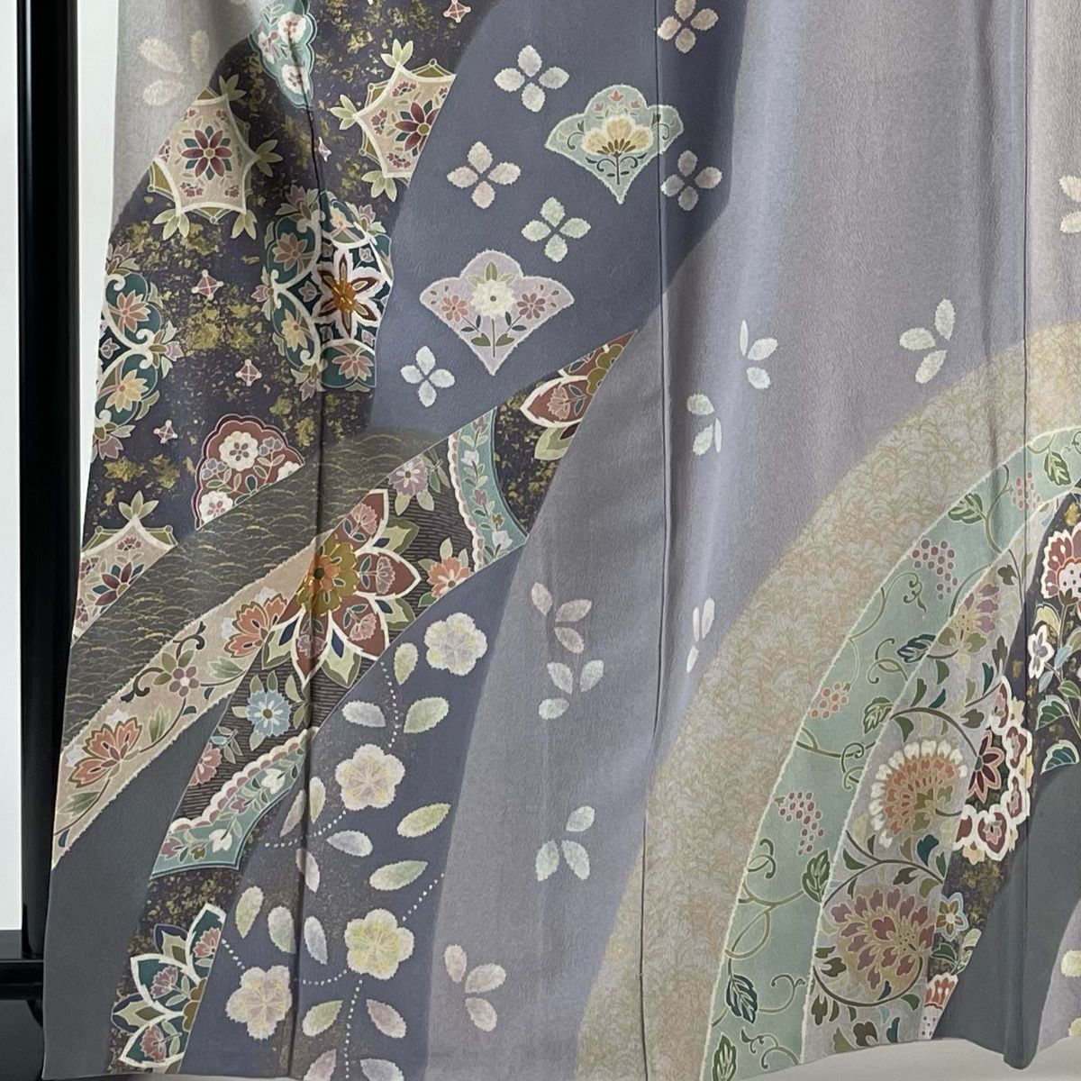 訪問着 美品 秀品 身丈164cm 裄丈67cm 多彩 正絹 【中古】 