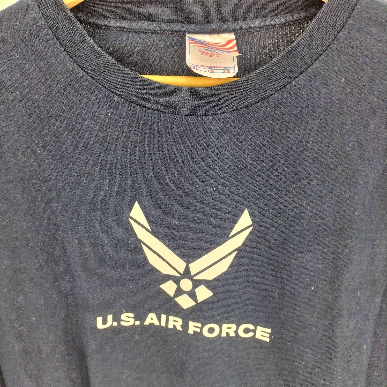 ユーズドフルギ USED古着 90-00S USA製 murina ボディ U.S.AIR FORCE 両面プリント S/S TEE アニマル メンズ  import：XL - メルカリ